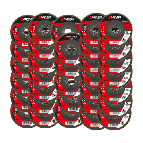 Abracs Flap Discs, 100mm x 120g - Pack of 25, ABFZ100B120