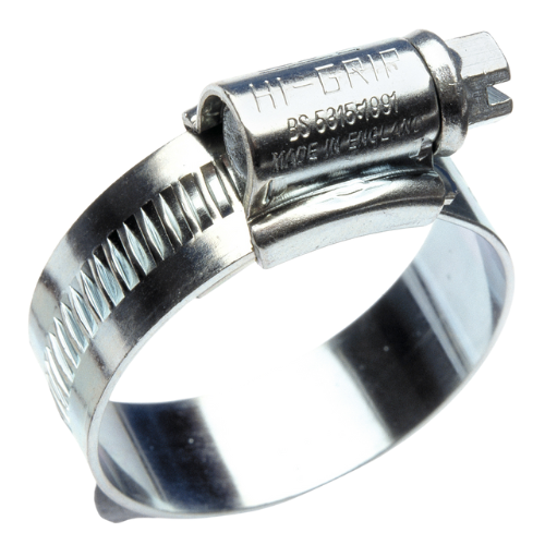Hi-Grip Hose Clip - Zinc Plated,  430-460mm Adjustment Range - Pack of 5, HGZ460BP