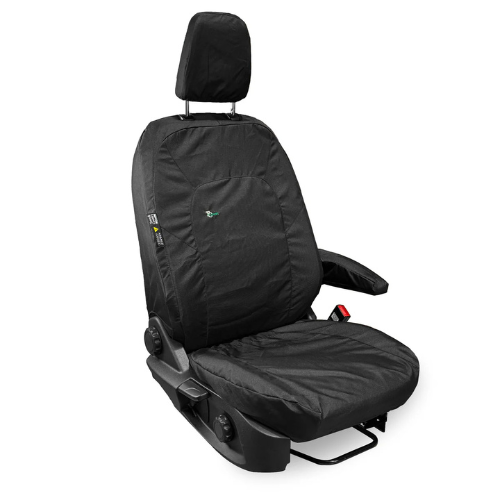 Seat Cover For Renault Master 2010 - 2024 Air Suspension Driver - Black, Town & Country - TA7189