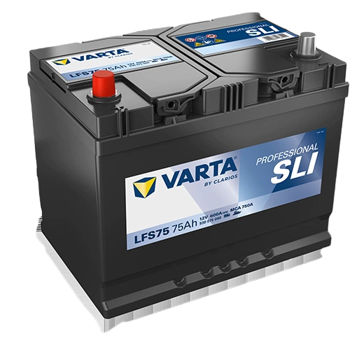 LFS75 Varta Professional Starter SLI Battery 12V 75Ah - 930 075 060, 2 Years Warranty