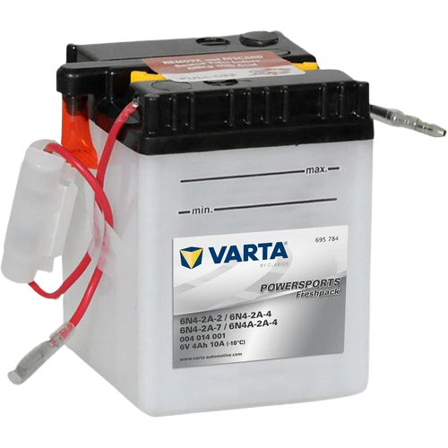 004014001 Varta Powersports Freshpack Battery 6V 4Ah, 1 Year Warranty