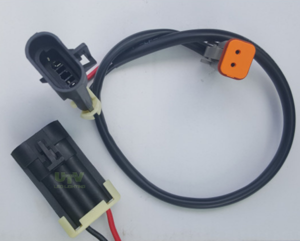 3 Pin Delphi Female (JD M series) to Deutsch DT 2 Pin Male - UTV719