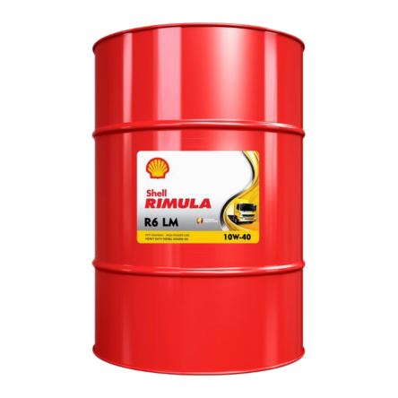 Shell 550044859 Rimula R6 LM 10W-40, Synthetic Engine Oil - 209 litre