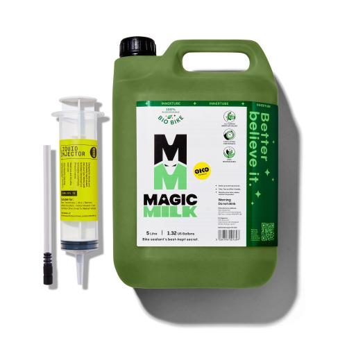 OKO OKO328 Bio-Bike Inner Tube Bike Sealant, 5 Litre Can & Injector - Seals Punctures Up to 6mm