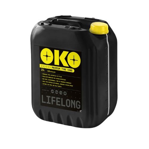 OKO OK019 Lifelong Tyre Conditioner 25L | For Agricultural & Construction Tyres | Maintains Air Pressure | Prevents Rim Corrosion| Suitable for Steel and Alloy Wheels