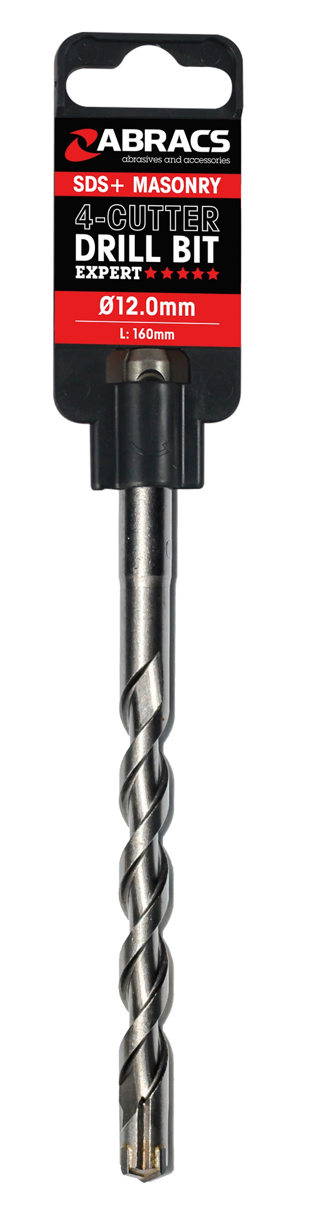Abracs 6.5mm x 210mm SDS+ Masonry Drill Bit - 4 Cutter, DBCX065210