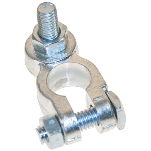 Brass Negative Battery Terminal – M8 Stud for Ring Terminal Connection - 12 Months Warranty