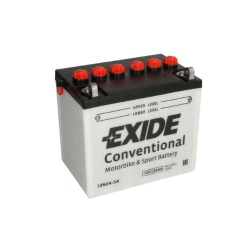 Exide 12N24-3A Lawnmower Battery (895 CXT) (Y60N24LA) (U1R9) -12V 24Ah, 1 Year Warranty